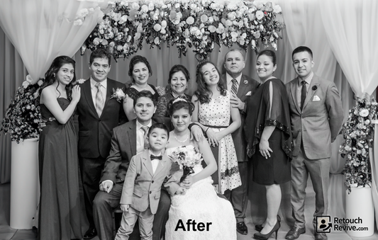 Wedding photo after retouch, looks great! retouchrevove.com